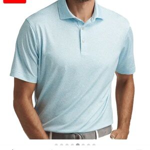 Peter Millar Sky Blue Patterned Golf
Polo Shirt